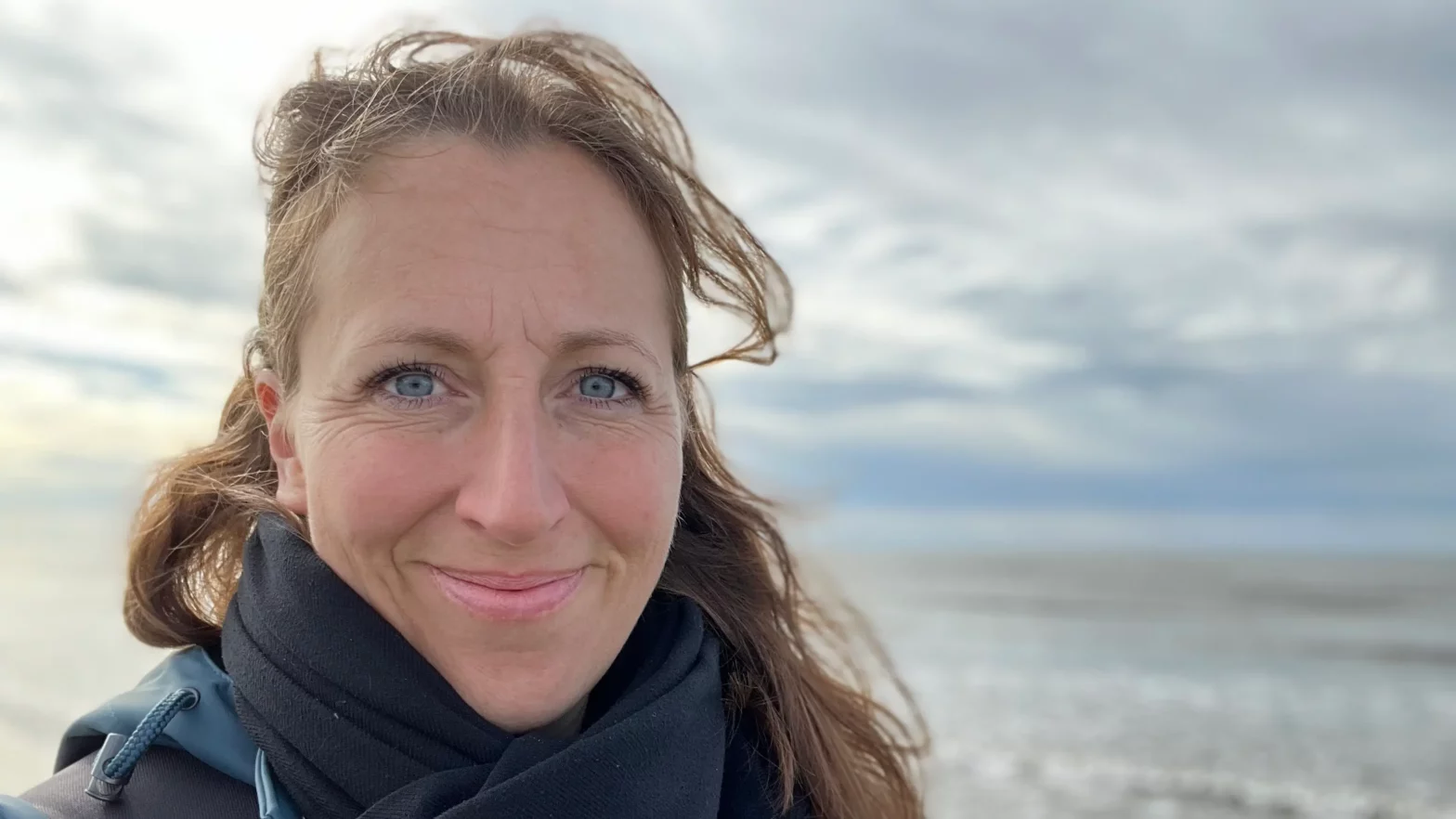 Jeannine Maurer an der Nordsee